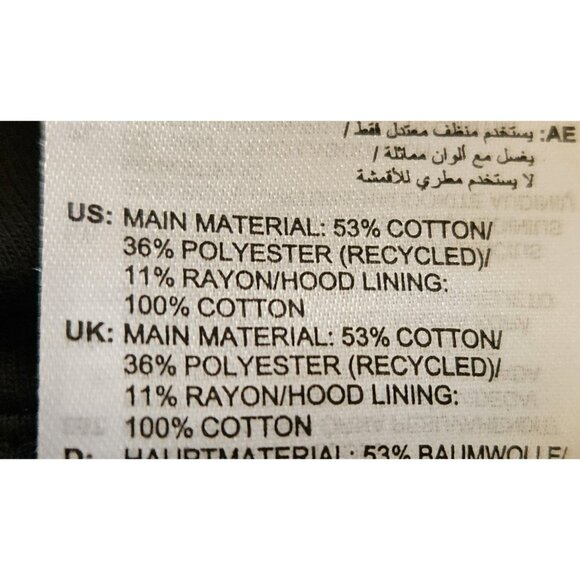 Adidas  Men's cotton Blend Black Hoodie With Logo Men’s Size Small - Picture 8 of 9